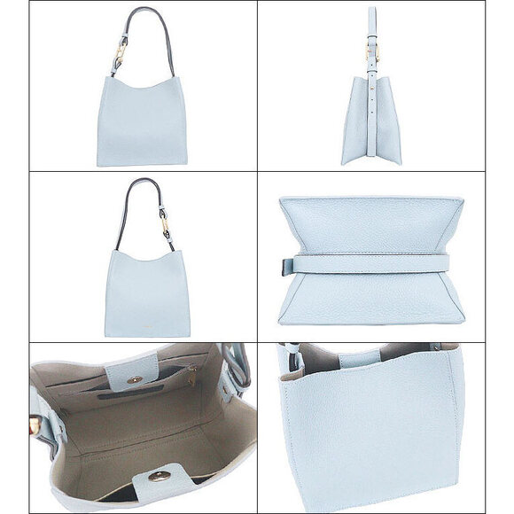 Furla Nuvola Grained Leather Bucket Bag Travel - Picture 2 of 3